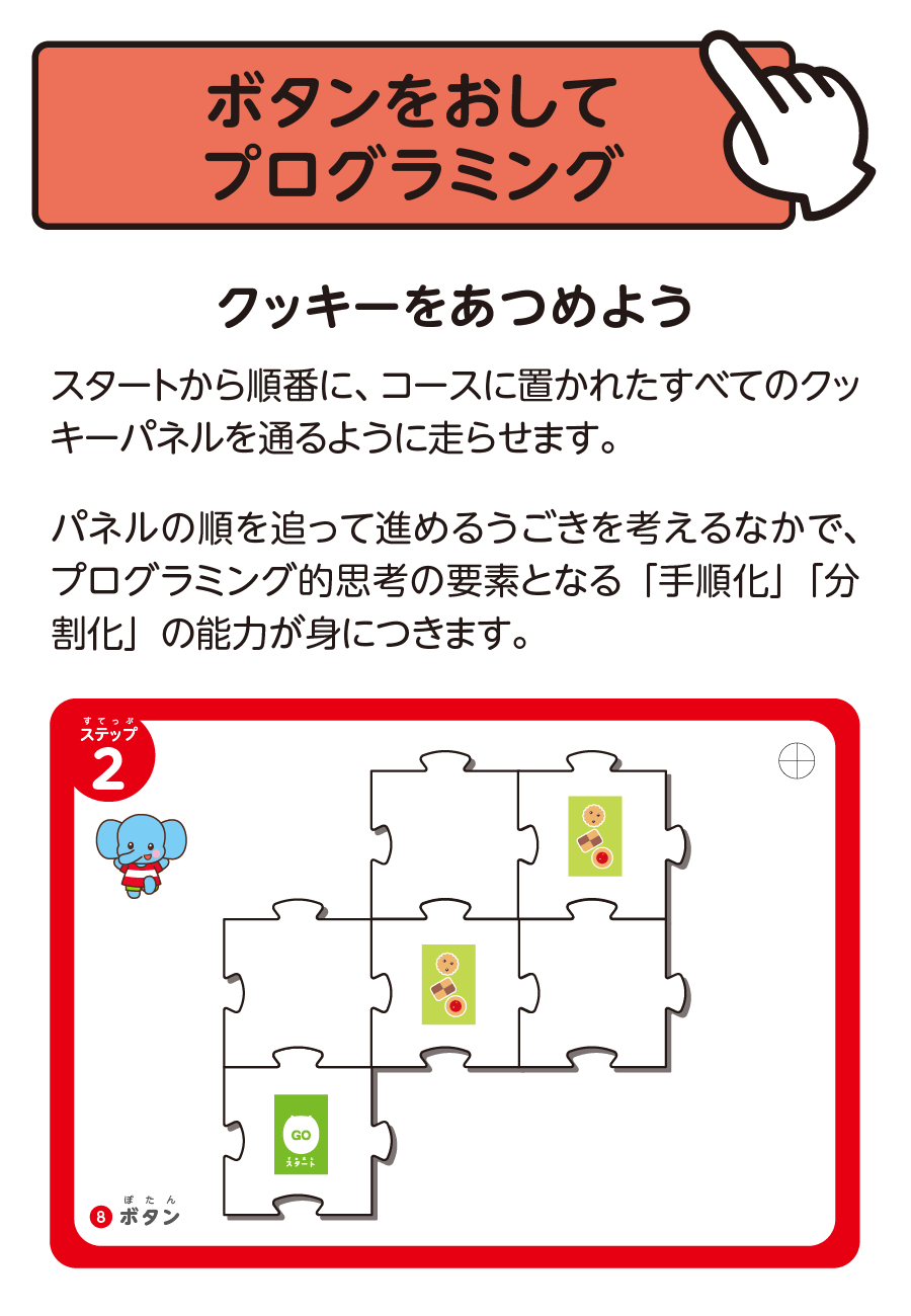 ボタンをおしてプログラミング