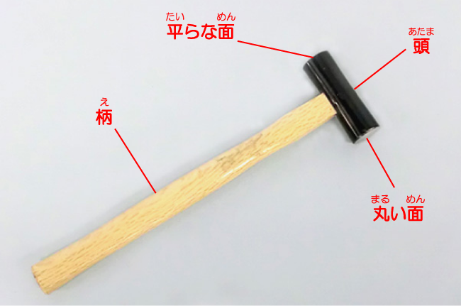 金づち(げんのう) | 道具の使い方