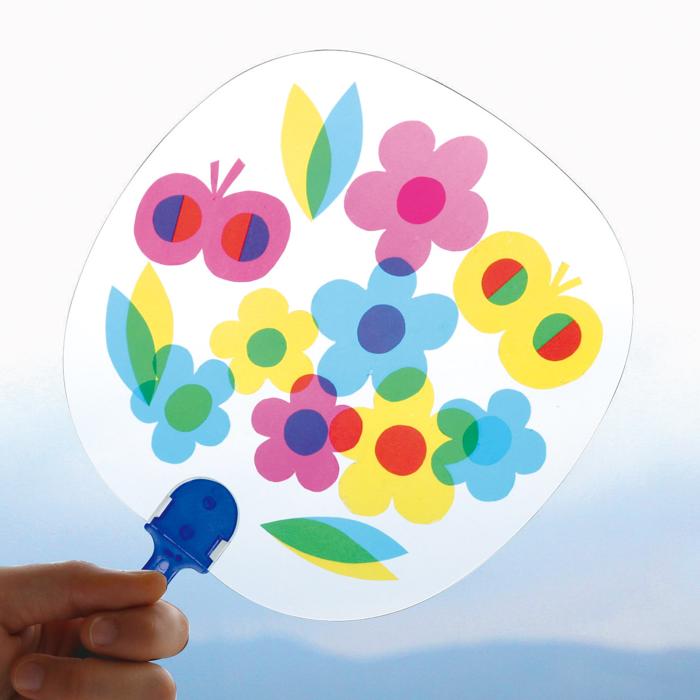 ステンドうちわ（光を通して）0