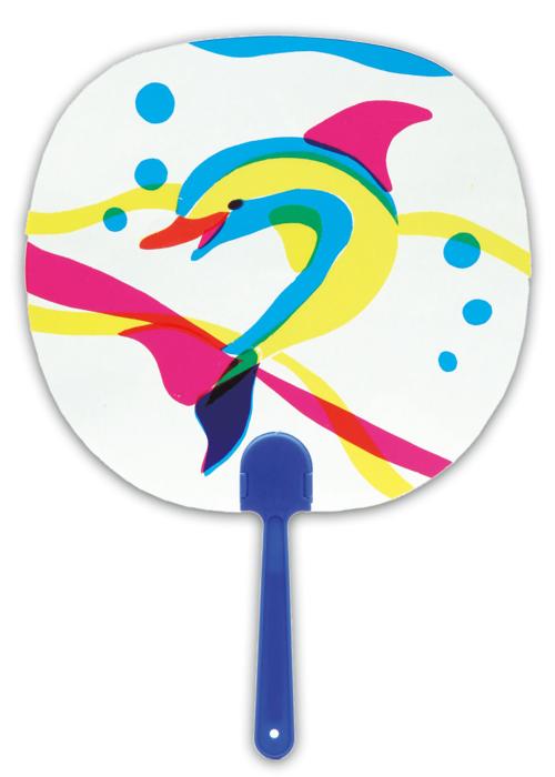 ステンドうちわ（光を通して）1