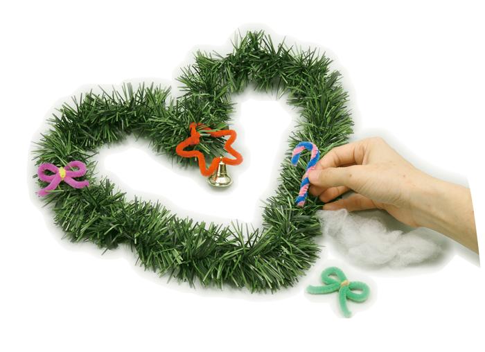 クリスマスリース作り2