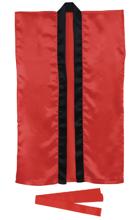 サテンロングハッピ　赤　S（ハチマキ付）