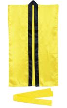 サテンロングハッピ　黄　S（ハチマキ付）