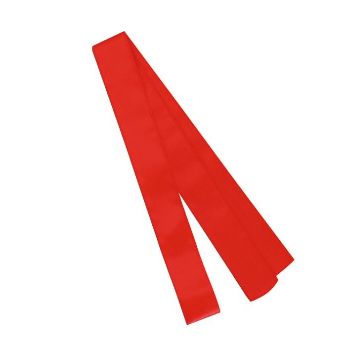 サテンロングハッピ　赤　L（ハチマキ付）1