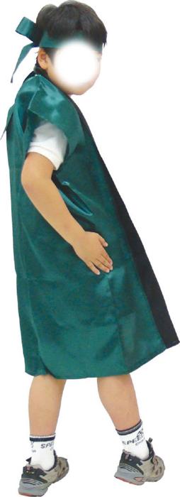 サテンロングハッピ　青　L（ハチマキ付）3