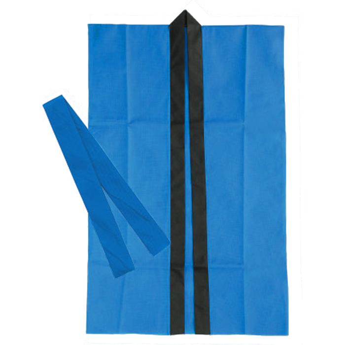 ロングハッピ不織布　青　J（ハチマキ付）0