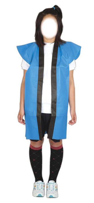 ロングハッピ不織布　桃　S（ハチマキ付）2