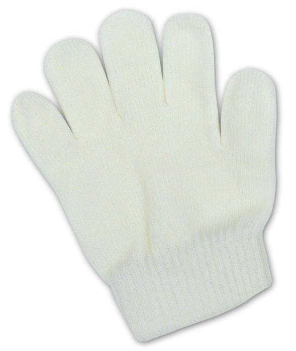 カラーのびのび手袋　白1