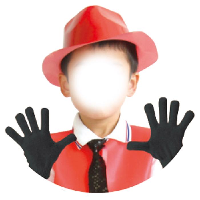 カラーのびのび手袋　白3