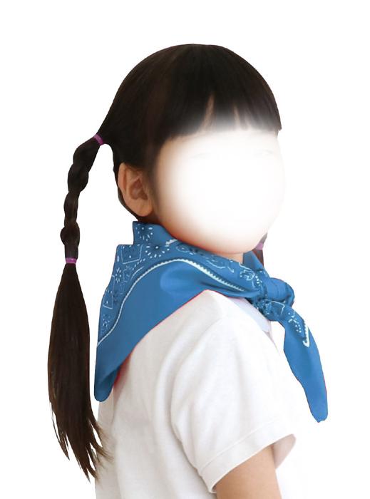 バンダナ　青5