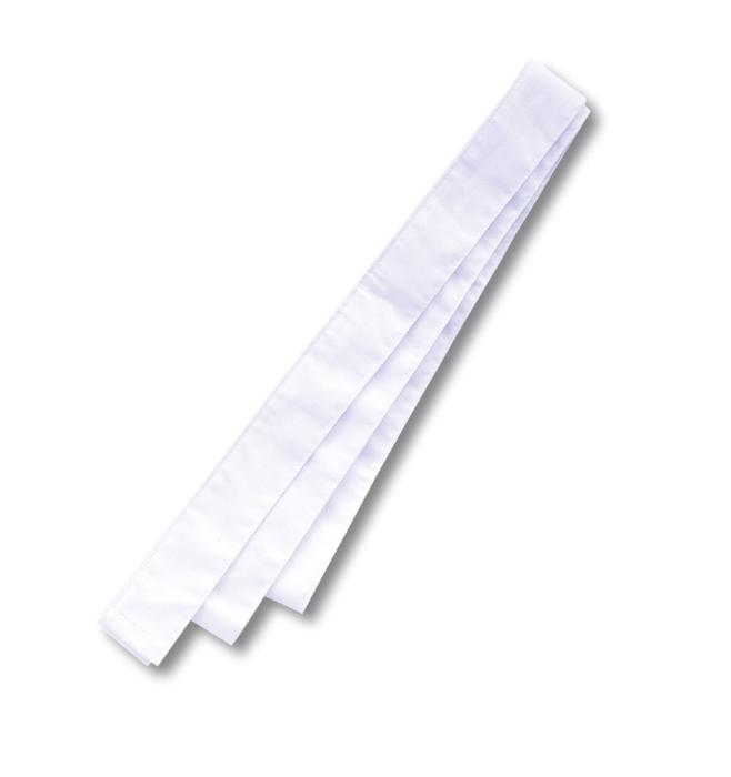 ロングはちまき　白0