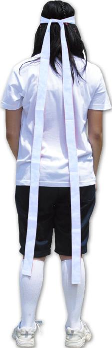 ロングはちまき　白1