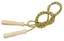 木柄カラーなわとび　オレンジ