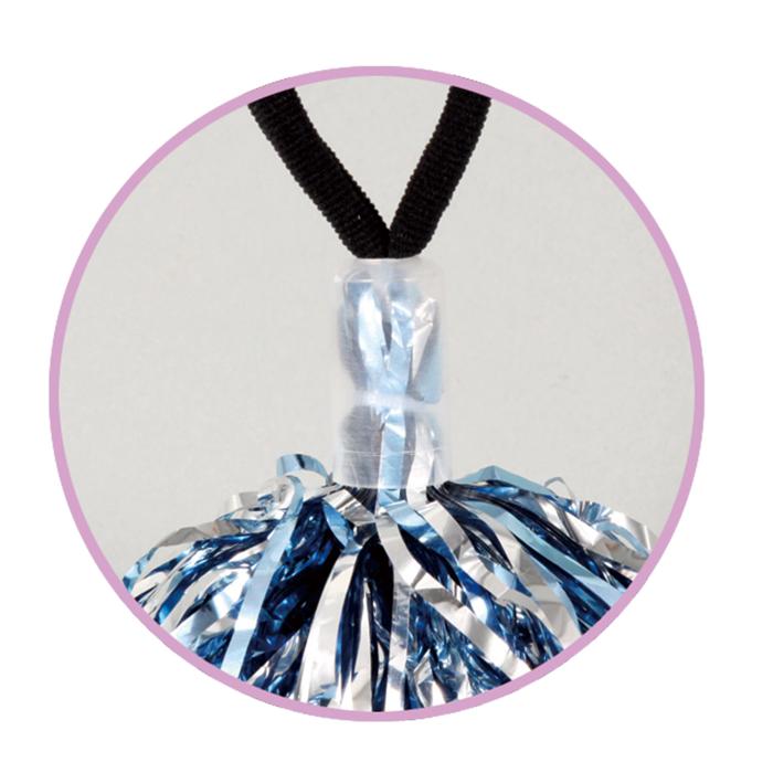 ハンドフリーポンポン　ブルーシルバー2