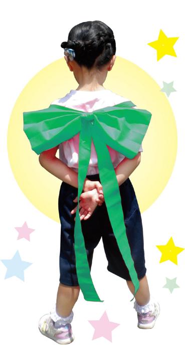 背おえるかんたんリボン　緑2