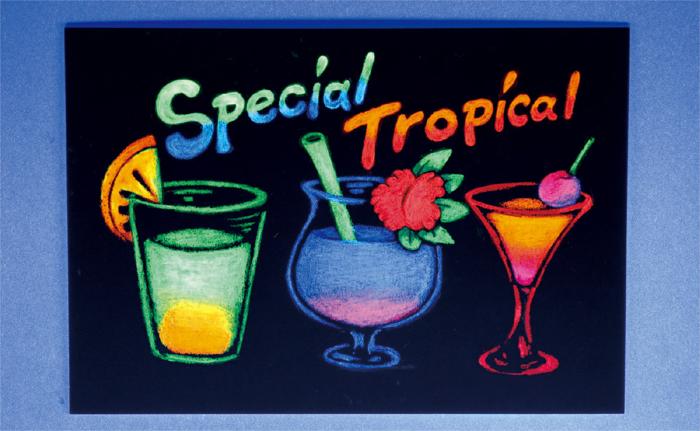 洗える蛍光クレヨン　6色組2