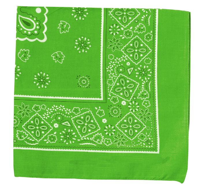 バンダナ　蛍光グリーン3