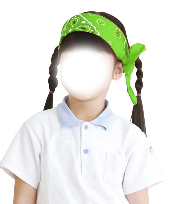 バンダナ　蛍光グリーン4