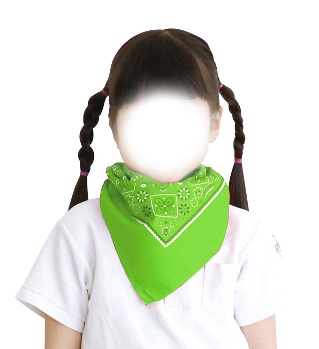 バンダナ　蛍光グリーン5
