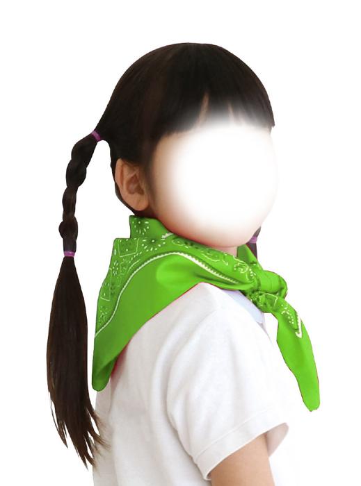 バンダナ　蛍光グリーン6