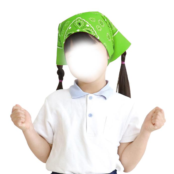 バンダナ　蛍光グリーン7