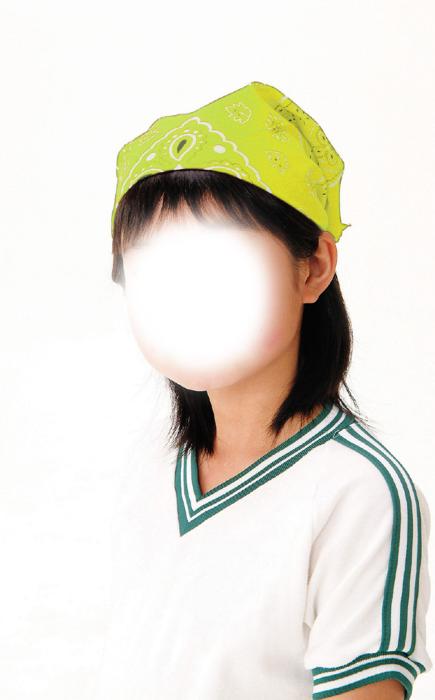 バンダナ　蛍光イエロー1