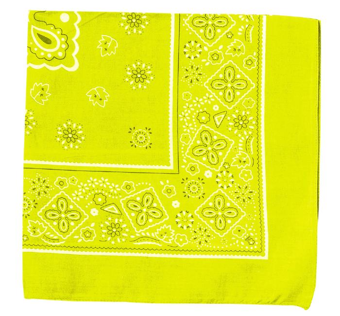 バンダナ　蛍光イエロー3