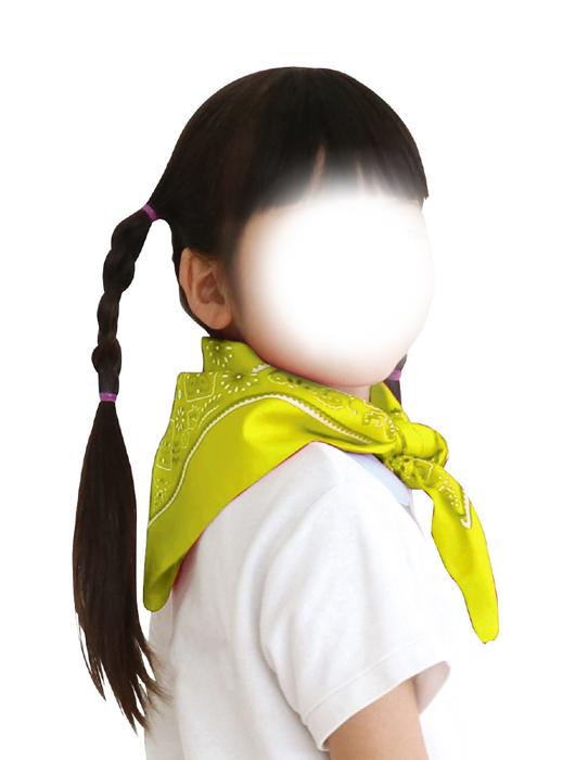 バンダナ　蛍光イエロー6