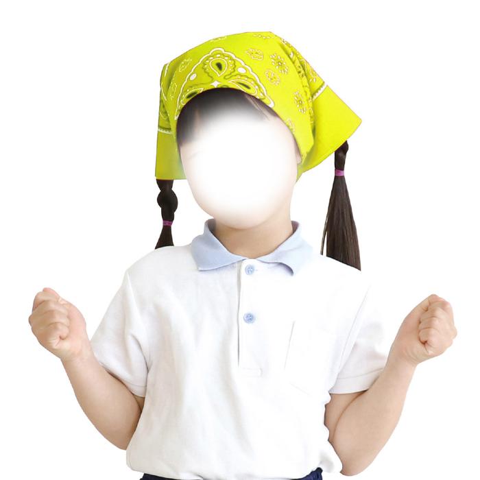 バンダナ　蛍光イエロー7