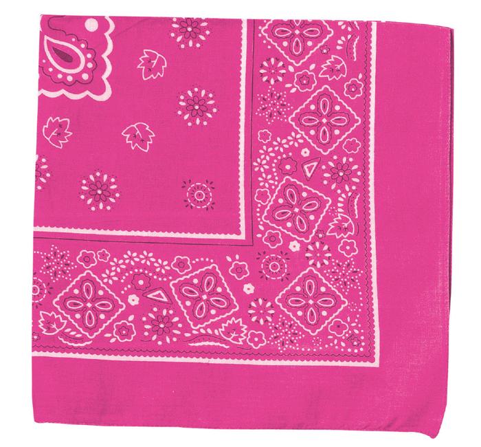 バンダナ　蛍光ピンク1