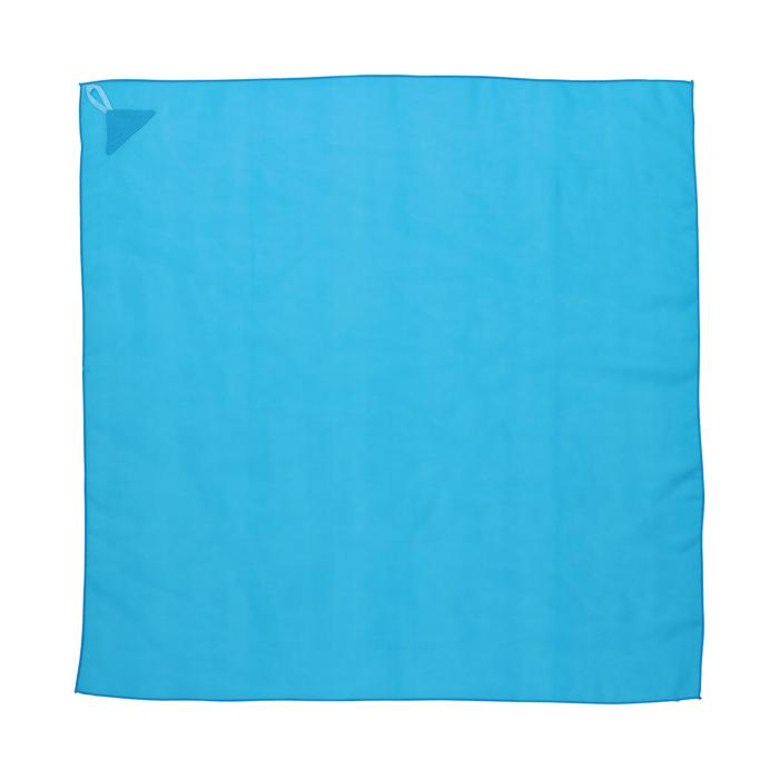 ループ付カラースカーフ　ミニ　青0