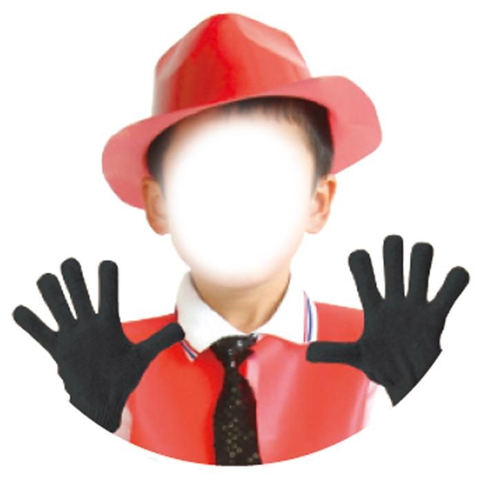 ミニのびのび手袋　赤2