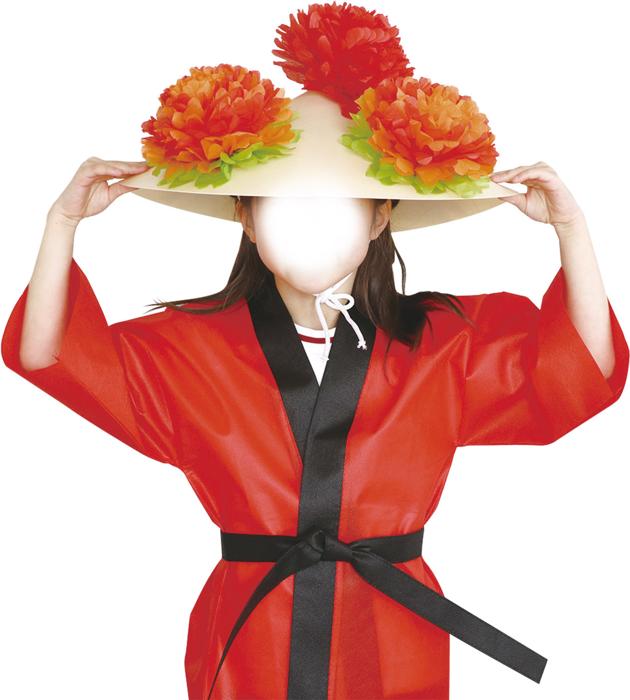 ワンタッチ花笠（樹脂製）3