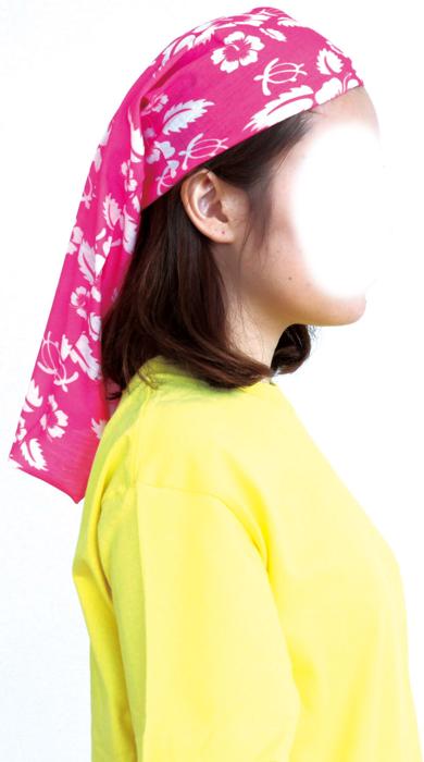 パイプバンダナ　蛍光イエロー2