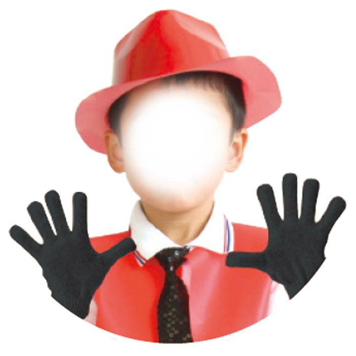 カラーのびのび手袋　蛍光オレンジ2