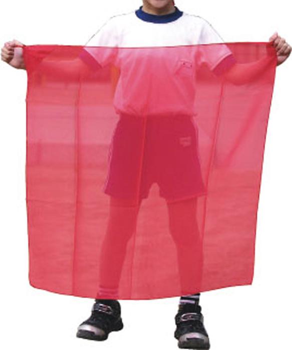 ループ付カラースカーフ　赤1