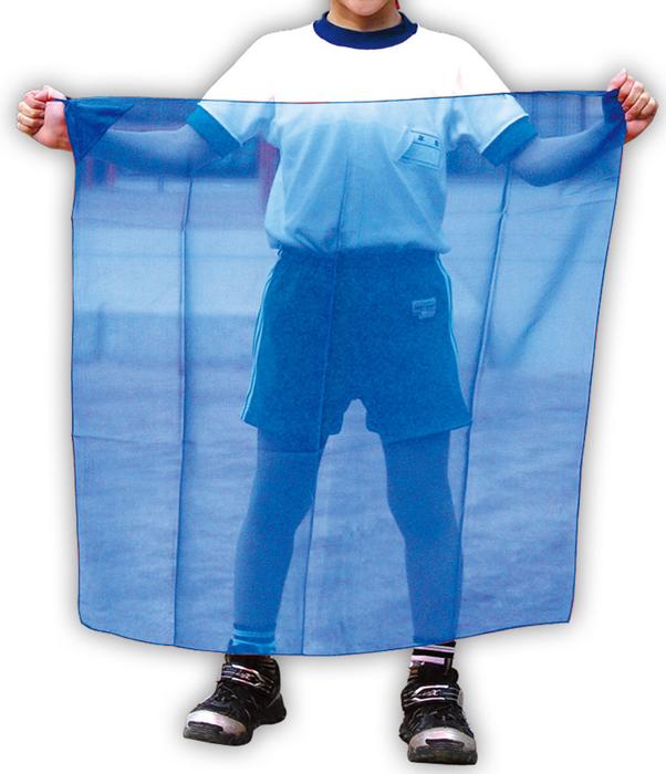 ループ付カラースカーフ　青3