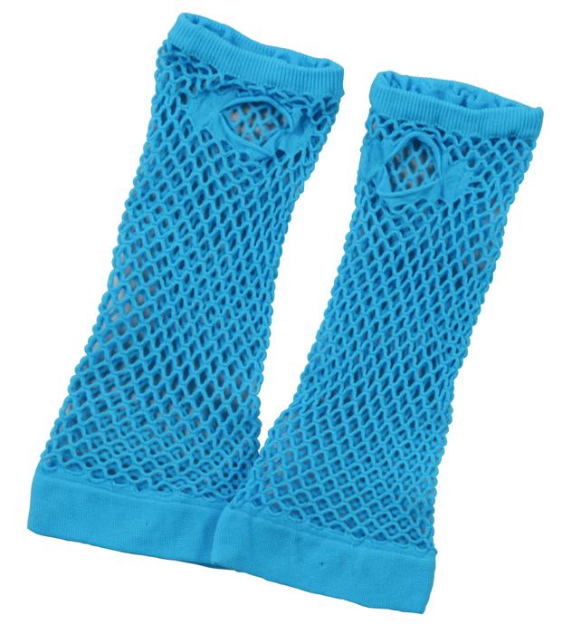 カラーメッシュグローブ　青0