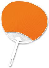 カラーうちわ　オレンジ