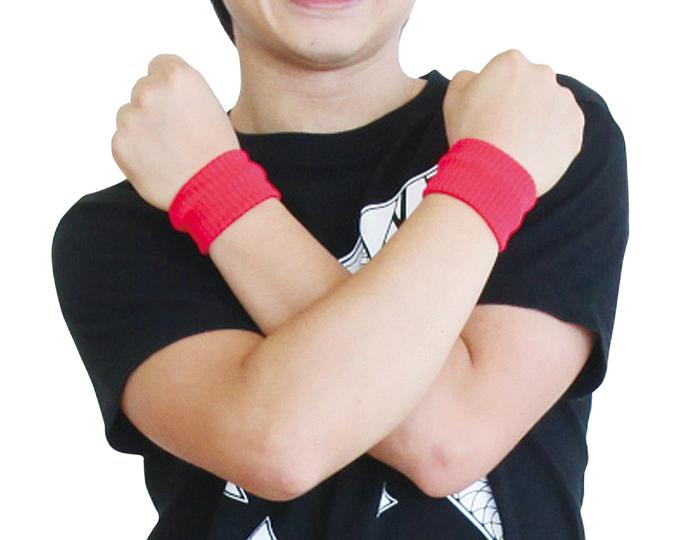 ダンスリストバンド　赤1