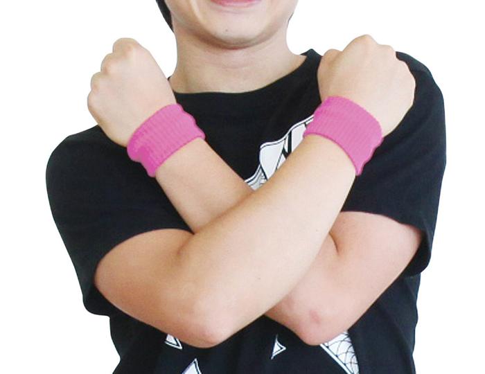 ダンスリストバンド　桃1