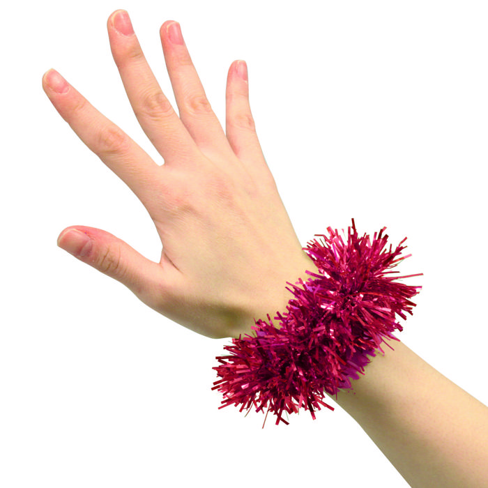 キラキラリストバンド　赤2