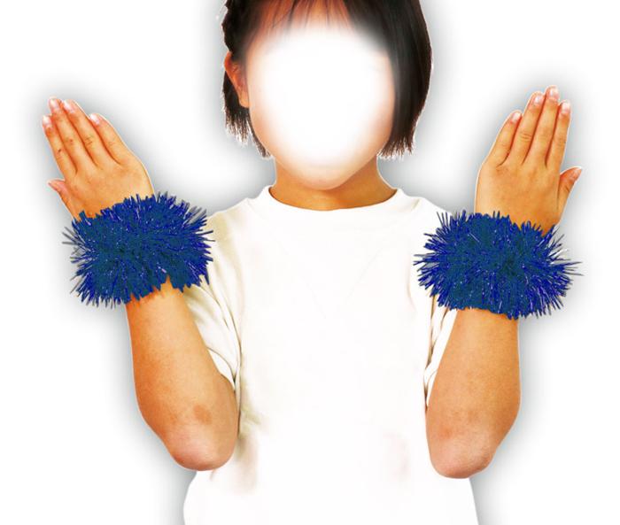 キラキラリストバンド　青1