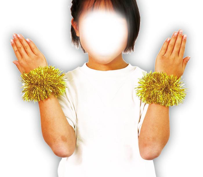 キラキラリストバンド　金2