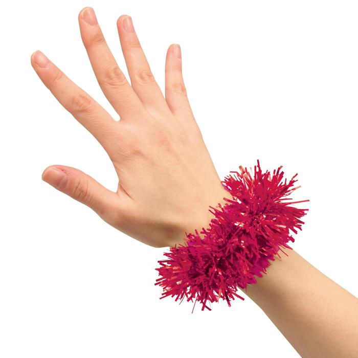 キラキラリストバンド　桃2