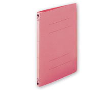 フラットファイルS型A4　10冊ピンク　（パンチ付）