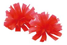 ハンドフリーチアポンポン　パステルレッド