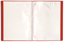 クリアブック（厚手）A4　20ポケット　レッド