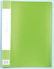 クリアブック（厚手）A4　20ポケット　グリーン