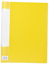クリアブック（厚手）A4　20ポケット　イエロー